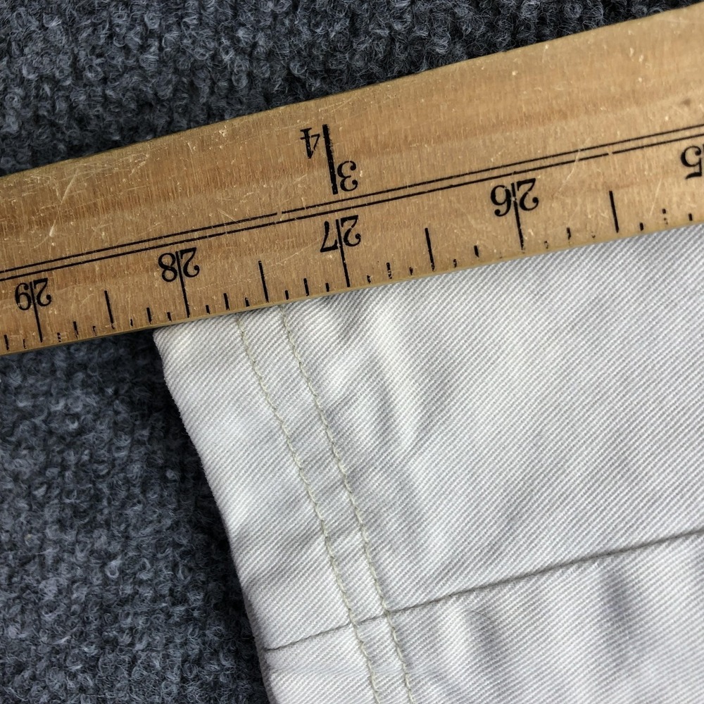 Y2K Cargo Pants Mens 32x28 Beige Canvas Wide Leg Relaxed Workwear Utility - Picture 3 of 10